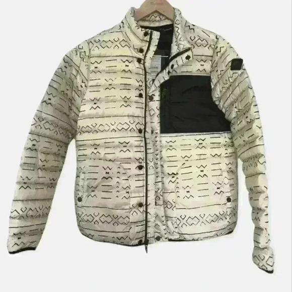 Burton Evergreen Down Collar Insulator Jacket cream and black, small puffer coat - Picture 2 of 7